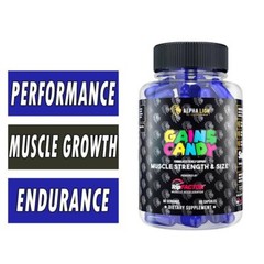 Alpha Lion Gains Candy RIP FACTOR for Muscle Strength & Size 60 Capsules New