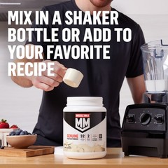 Muscle Milk Genuine Protein Powder, Vanilla, 32g Protein, 1.9lb, 30.9oz