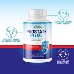 Prostate Plus +- Prostate Support- 3 Bottles- 180 Capsules
