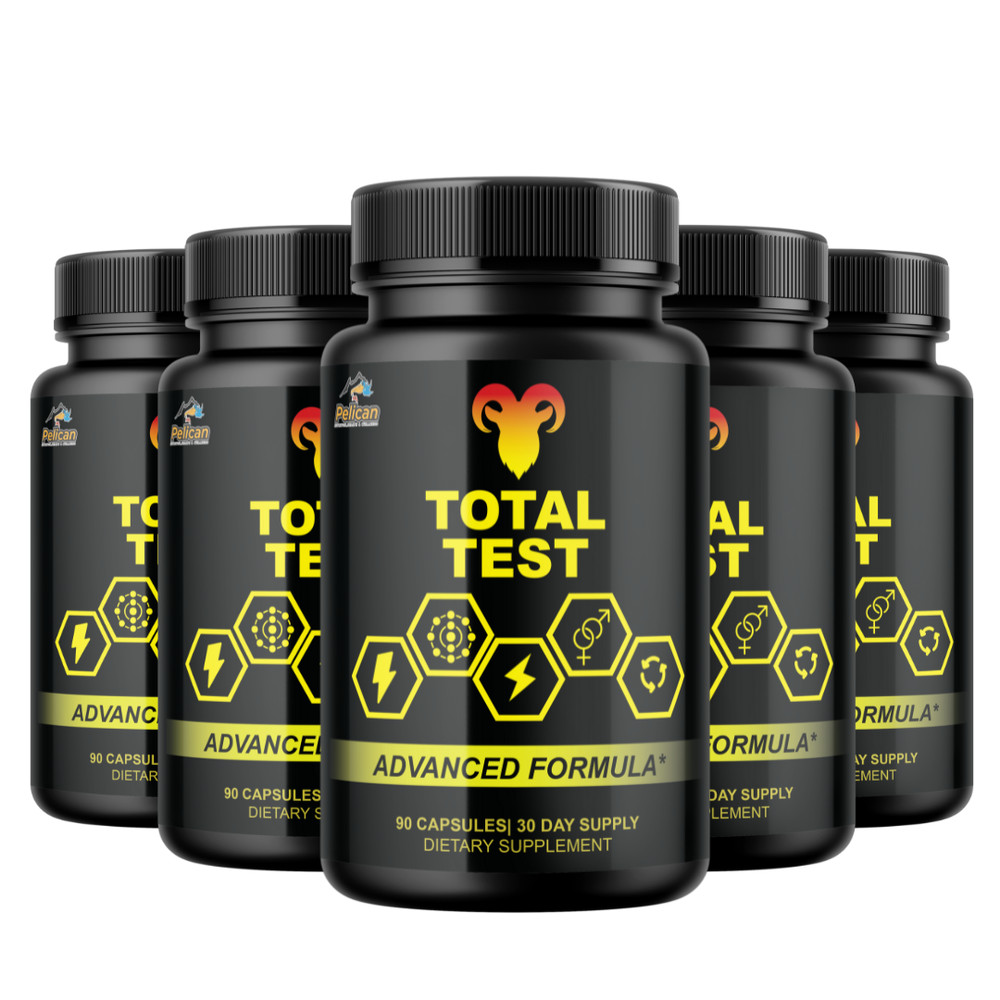Total Test- Bodybuilding & Men’s Health Support- 5 Bottles- 450 Capsules