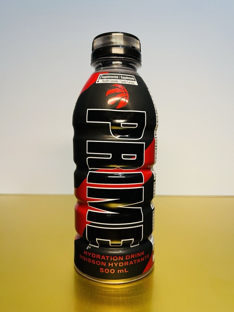 🇨🇦New Exclusive Red & Black Toronto Raptors PRIME Hydration Bottle Drink 500ml
