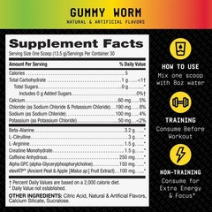 Beyond Raw LIT Origin Pre Workout Powder, Gummy Worm, for Men & Women, Energy