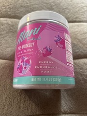 Alani Nu Pre Workout Powder Pink Slush, 30 Servings, 11.4 Oz. Exp 02/2028