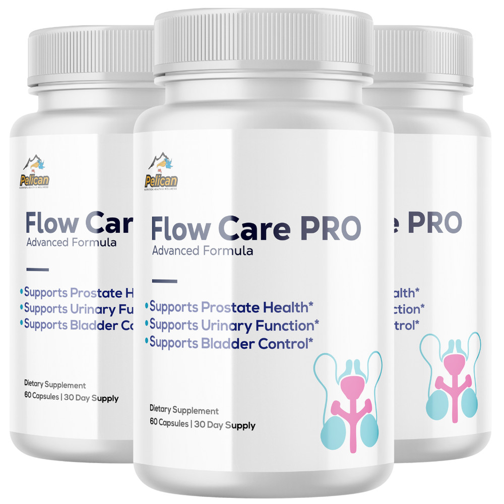 Flow Care PRO- Prostate Support- 3 Bottles- 180 Capsules