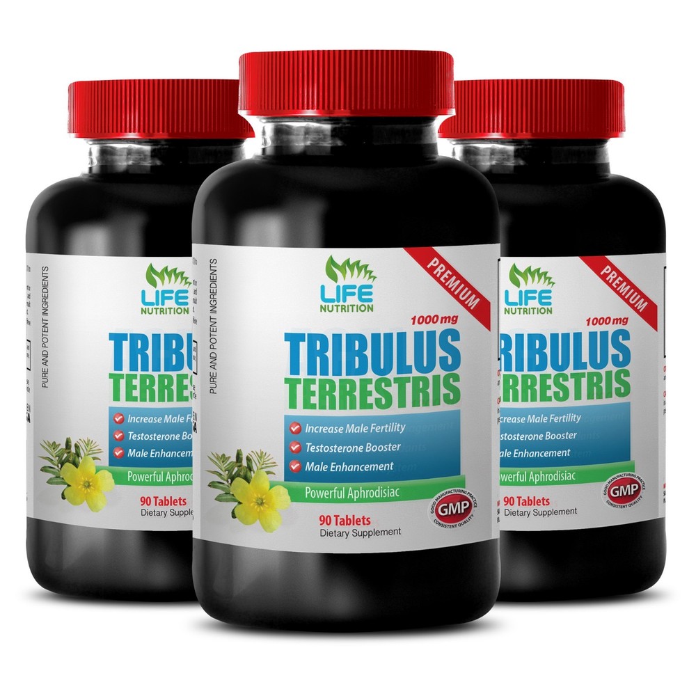 Tribulus Terrestris Dietary Supplement.Muscle Mass.Testosterone level(3 Bottles)