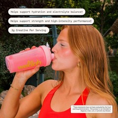 Wellah Creatine + Electrolytes Powder – Strawberry Lemonade – 30 Servings