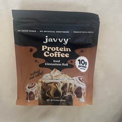 Javvy Iced Cinnamon Roll Protein Coffee 20 Servings Per Bag Instant Iced Coffee