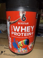 Six Star Whey Protein Plus Powder Fruit Loops 1.8 Lb EXP 2027+ NEW