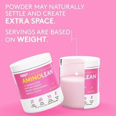 RSP Nutrition AminoLean Pre Workout Powder, Amino 30 Servings, Light Red