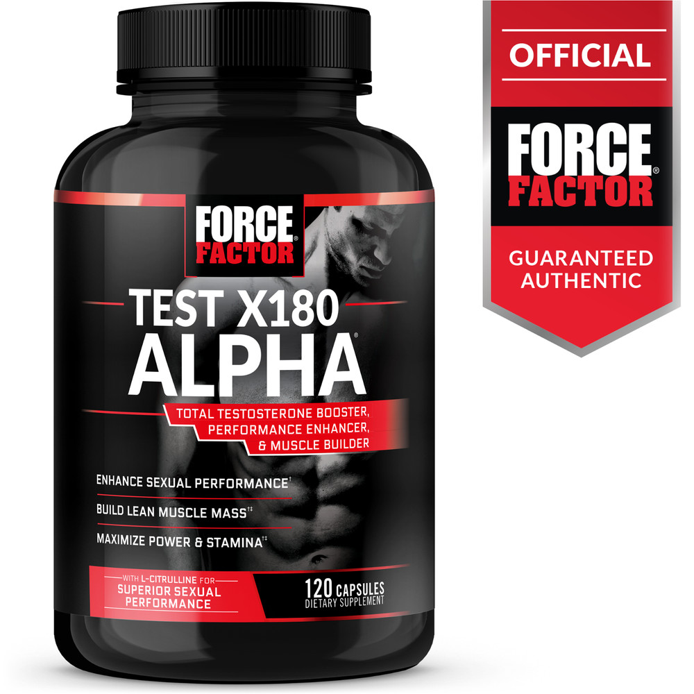 Force Factor Test X180 Alpha – Build Muscle, Increase Power, Strength & Stamina