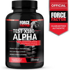 Force Factor Test X180 Alpha – Build Muscle, Increase Power, Strength & Stamina