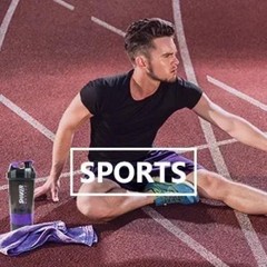 500ml Protein Shaker Bottle Layered Powder Storage Water Bottle Wire Ball