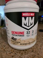 Muscle Milk Lean Muscle Protein Powder, cookies & creme exp 4/2027- 1.93lbs