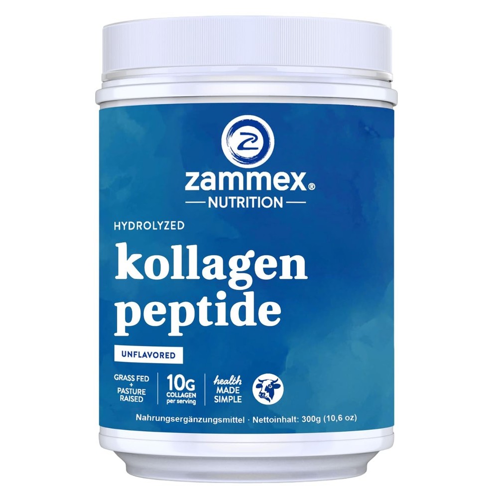 Zammex Premium Collagen Peptides PowderHydrolyzed Collagen Peptide for Women …