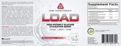 Core Nutritionals LOAD High Potency Glucose Utilization & Pump Agent – 180 caps