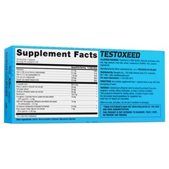 TESTOXEED 120-240 Capsules – Testosterone Booster with DAA, Ashwagandha & Zinc
