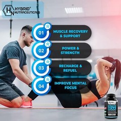 Nutra BCAAs Amino Acids, 3000mg – BCAA Pre Workout without Ceatine, Non-GMO