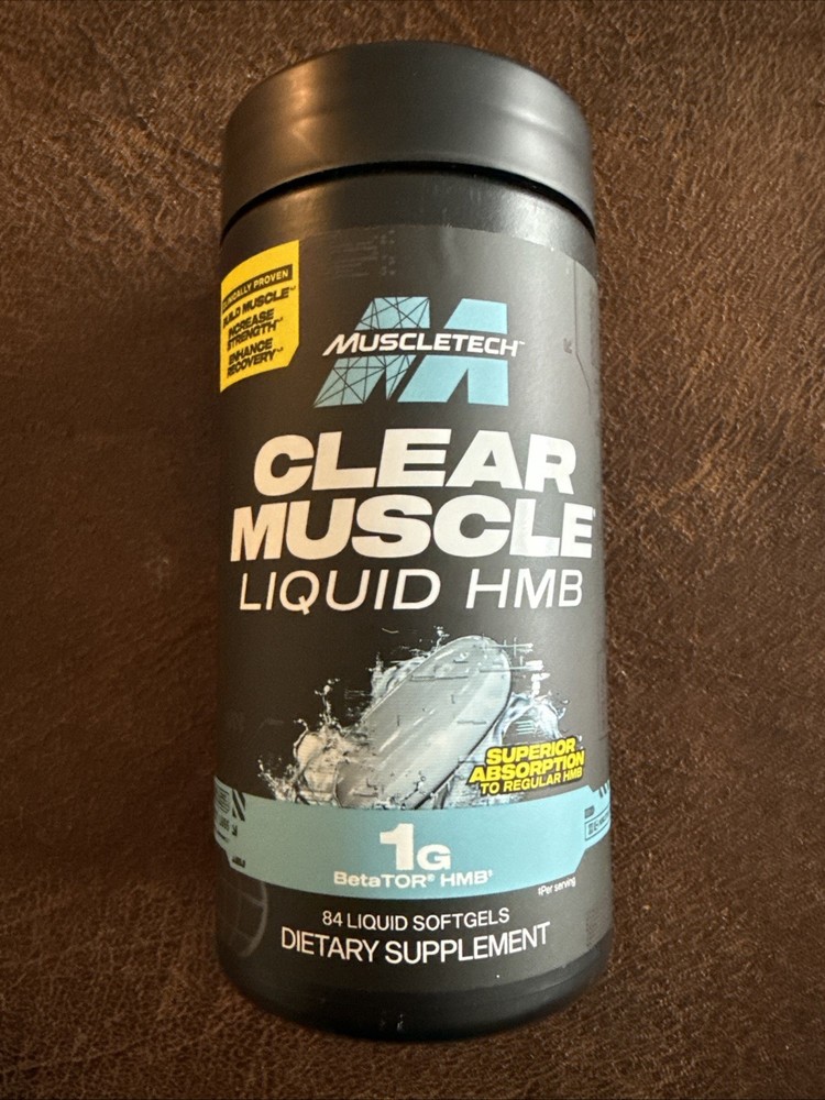 HMB Supplements 1000Mg, Clear Muscle (42 Liquid Softgels) – Highest Grade HMB fo