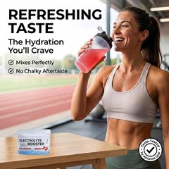 Electrolyte Booster Salty Watermelon 50 Servings for Daily Hydration, Exercise,