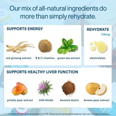 Electrolyte Drink Mix with Milk Thistle, Hydration Support, Vegan, Non-GMO, Suga