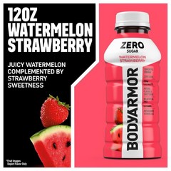 BODYARMOR Zero Sugar Watermelon Strawberry Electrolyte Drink 12 Fl Oz 8 Pack