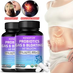 60 Billion CFU Probiotics – Daily Digestive Gut Health Supplement for Men Women