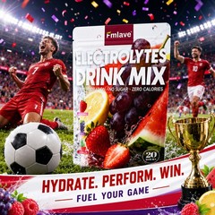 Hydration Mix Sport Drink Powder Sugar Free Essential Electrolyte 20 Sachets