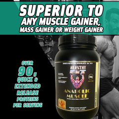 Healthy ‘N Fit Anabolic Muscle (Vanilla) 3.5lb – Premium Mass & Strength Gainer