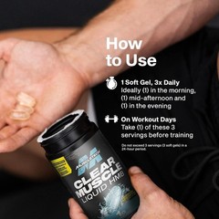 Muscletech HMB Supplements 1000mg, Clear Muscle (42 Liquid Softgels) – Highest G