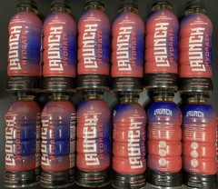 12 Bottles Launch Hydrate Fruit Punch Electrolyte Sports Drink 16.9fl oz BULK