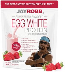 JAYROBB Strawberry Egg White Protein 24 oz, 1.5 Pound (Pack of 1)