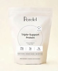Perelel Triple-Support Protein Powder No Added Sugar Creamy Vanilla 19.9 oz