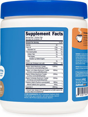 Nutricost Nutrizen AM Focus Adaptogenic Mushroom Drink Powder Reishi Lion’s Mane