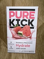 24 Pure Kick HYDRATE Strawberry/Watermel Electrolytes Zero sugar (4@6ea) ‘26