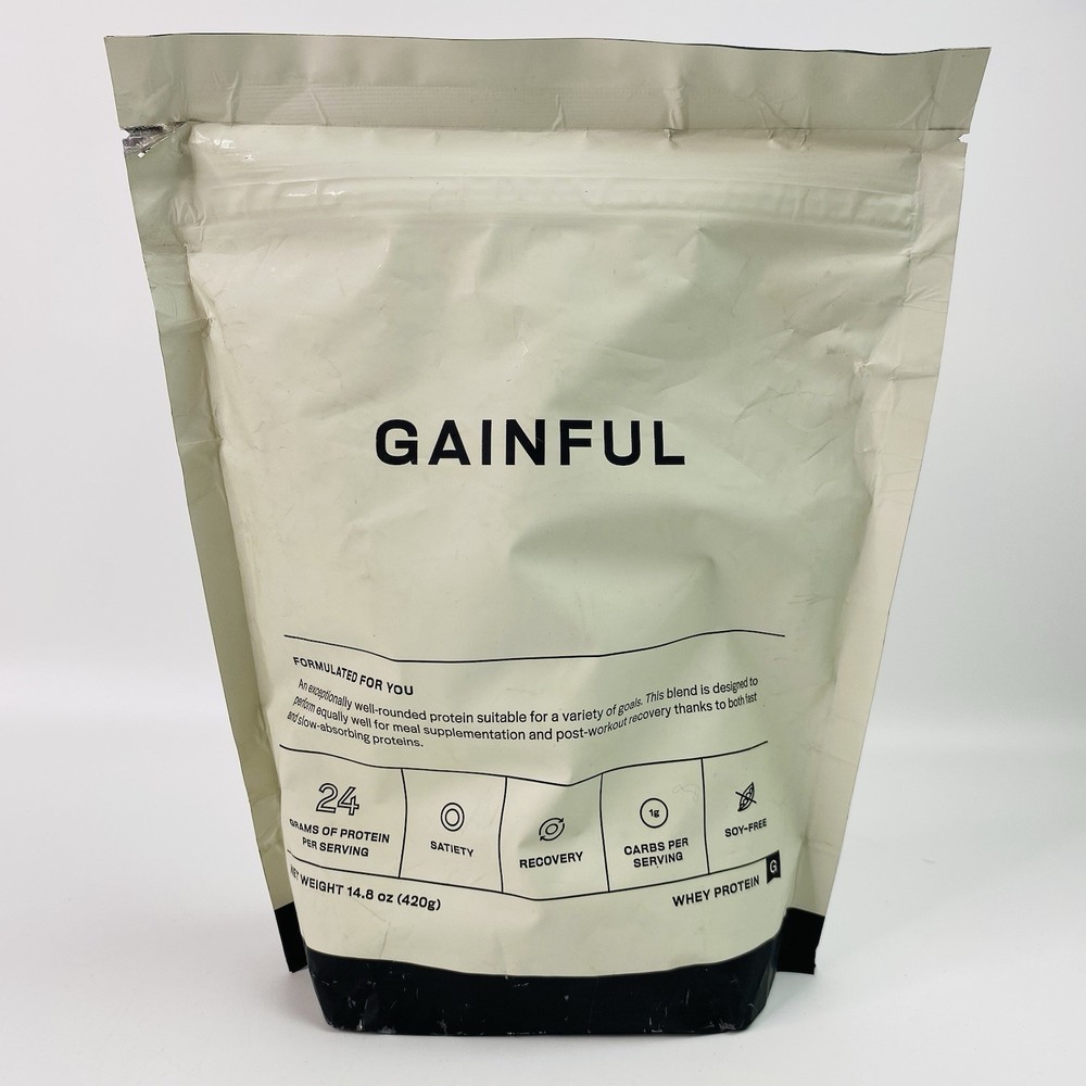 Gainful Whey Protein Powder Shake Mix 14.8Oz / 420g Post Workout Unflavored NEW!