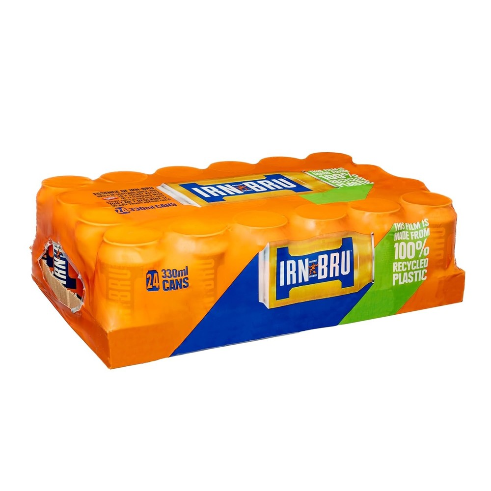 IRN-BRU Original Scottish Sparkling Soda, Citrus 11.16 Fl Oz (Pack of 24)