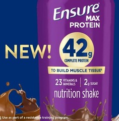 Ensure Max Protein Shake, 42g High Protein, Milk Chocolate, 14oz, 4 Pack