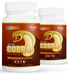 2 Pack King Cobra Capsules for Men-New Improved Formula-90 Capsules x2