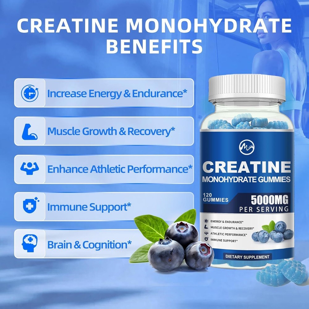 Creatine Monohydrate Gummies – Increase Strength and Build Muscle
