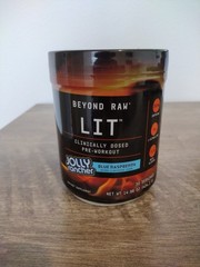 Beyond Raw Lit Pre Workout Jolly Rancher Blue Raspberry 14.96oz. NEW SEALED