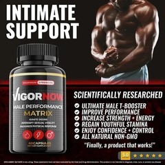 Vigor Now Pills for Men – Male Virility and Performance Support – 300 Capsules