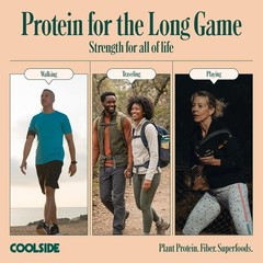 Coolside Superfood Vegan Protein Powder Chocolate 20g Plant Based 15 Servings