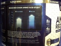 Bodybuilding.com Platinum Series AMINO RECOVERY Blue Raspberry – Exp 10/2024