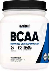 Nutricost BCAA Powder 2:1:1, No Flavor Added, Branched Chain Amino Acids, 19 Oz