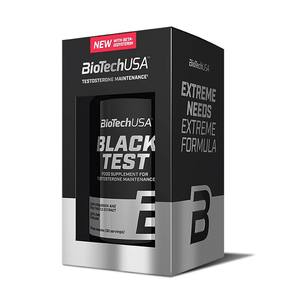 BIOTECH BLACK TEST – 90 CAPSULES – Energy, Libido , Regeneration, Testo Booster
