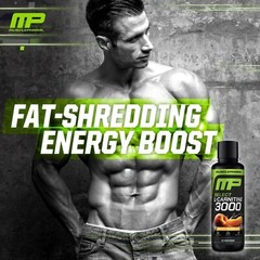 MusclePharm High Performance Liquid L-Carnitine 3000 Peach Nectarine 32 Servings