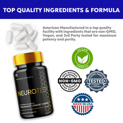(5 Pack) Neurotest, Neurotest Advanced Formula Male Support Pills (300 Capsules)