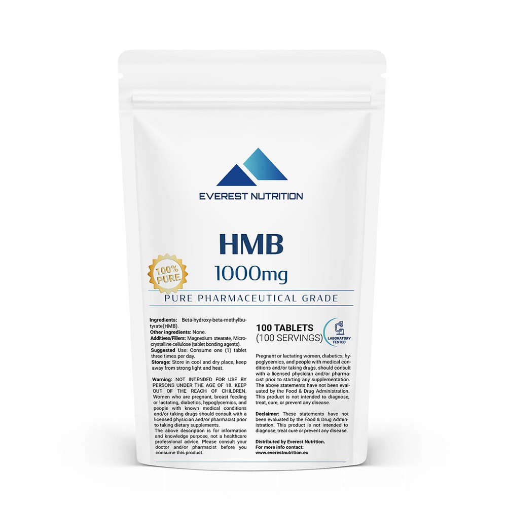 HMB 1000mg TABLETS ANTICATABOLIC LEAN BODY MASS REGENERATION