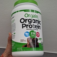 Orgain Plant-Based Protein Powder Creamy Chocolate Fudge 43.8 oz Vegan