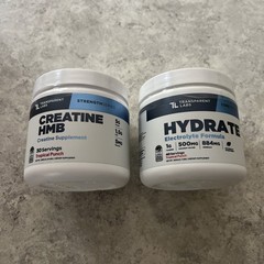Transparent Labs Creatine HMB 30ct & Hydrate Electrolyte Formula 40ct